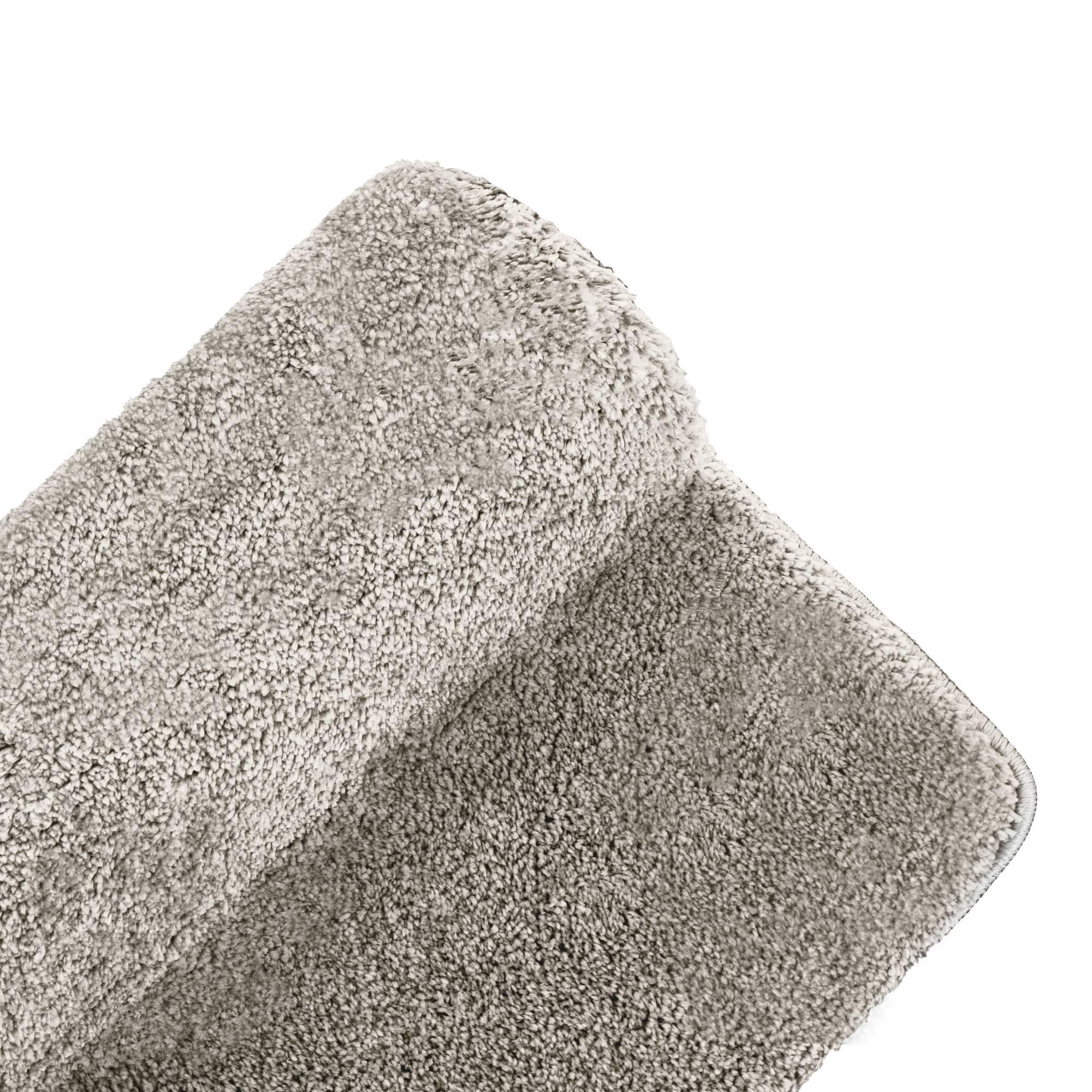 Etérea Badematte Rutschfest 80x50cm - Flauschiger Badteppich Hochflor