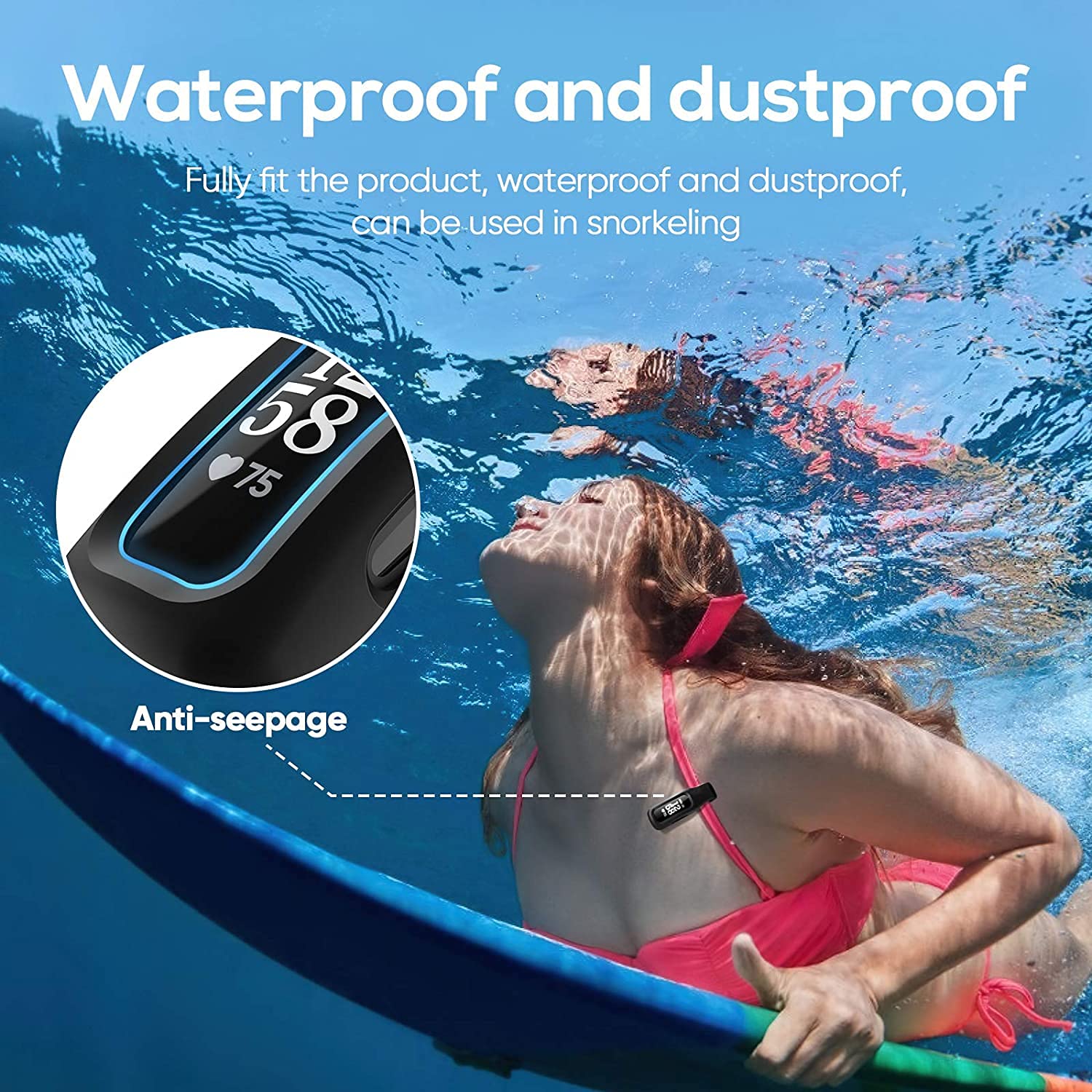 NEO+ Uchwyt na klips kompatybilny z Fitbit ace 3 i Inspire 2, Inspire 3 zamiennik paska. Nie pasuje do innych trackerów.