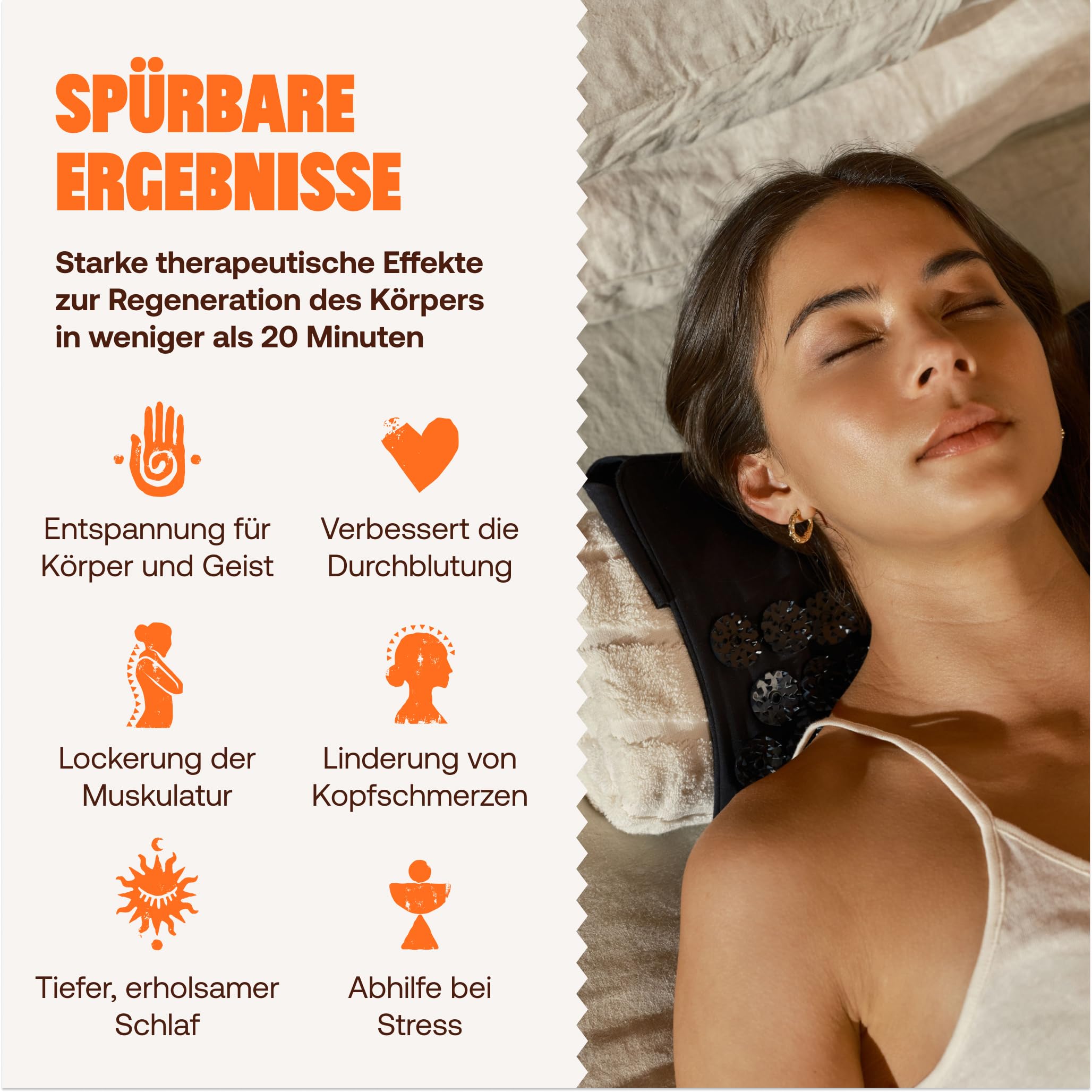 ShaktiMat [Das Original seit 2007] Travel Mat - Kompakte Akupressurmatte ohne Innenfüllung zur Entspannung für Rücken, Nacken, Füße, Ethische Handarbeit, GOTS-zertifizierte Bio-Baumwolle - Onyxschwarz