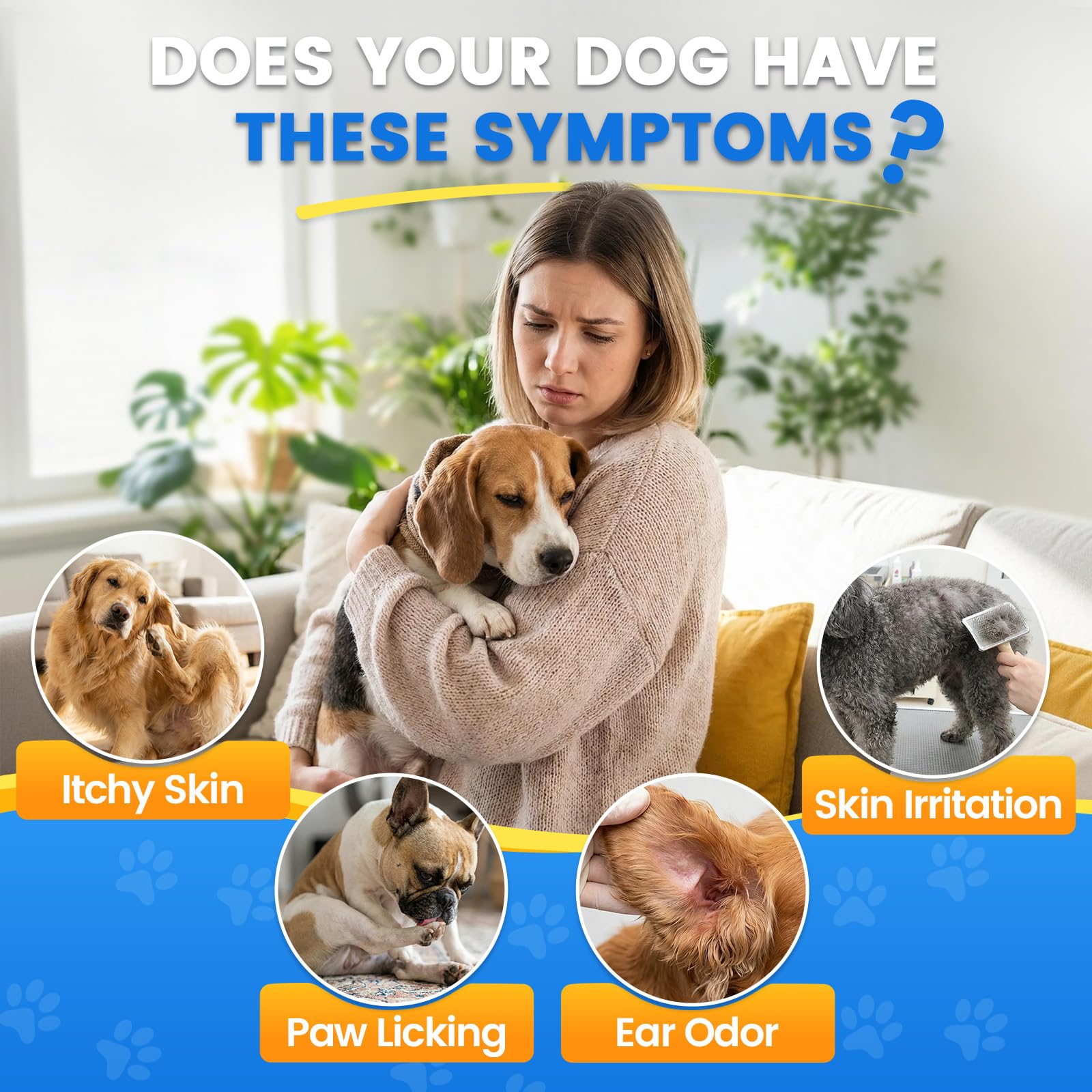 Natural Yeast Relief for Dogs, Support Healthy Itch Relief, Ear Paw Discomfort Care, Itch Relief for Dog, Allergy Supports, Inflammation Relief for Dogs, 60ml Bacon Flavor - image 2
