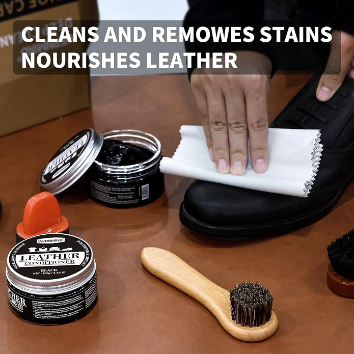 Kit crema limpiadora y acondicionadora para cuero miniatura 4