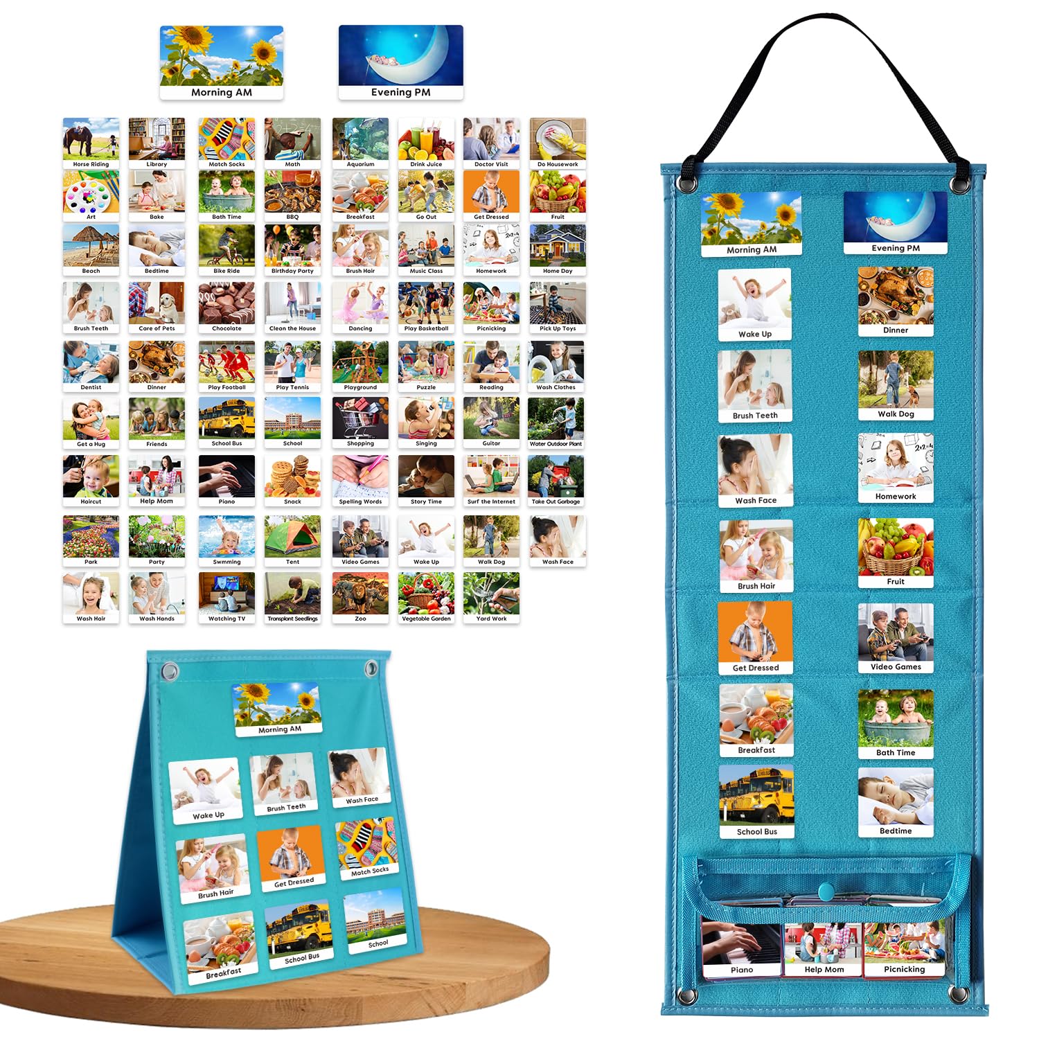 Buy Routine Chart for Kids Preschoolers and Toddlers,Daily Visual ...