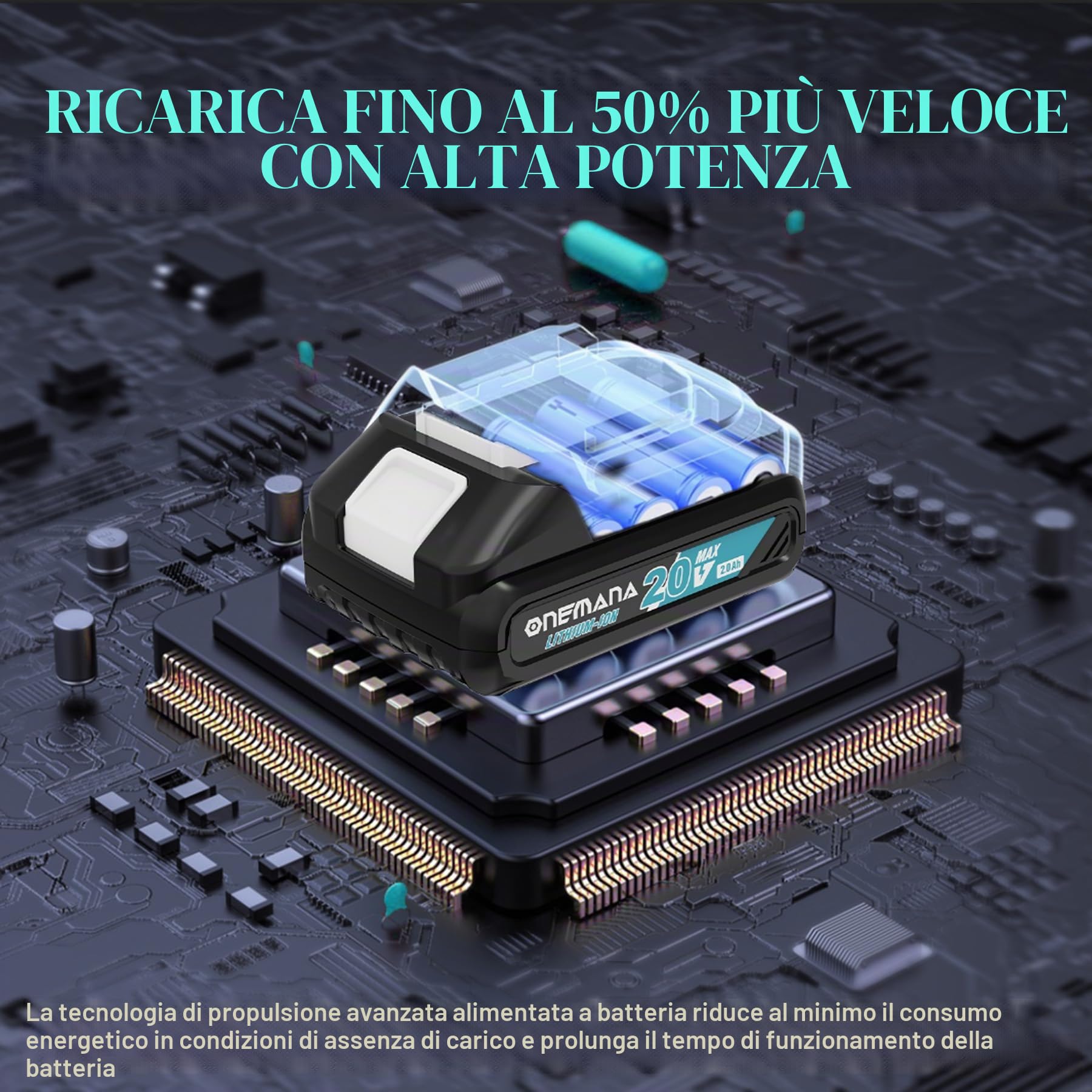 18V Avvitatore elettrico per cartongesso 1/4'' com meccanismo di caricamento (senza Batteria)