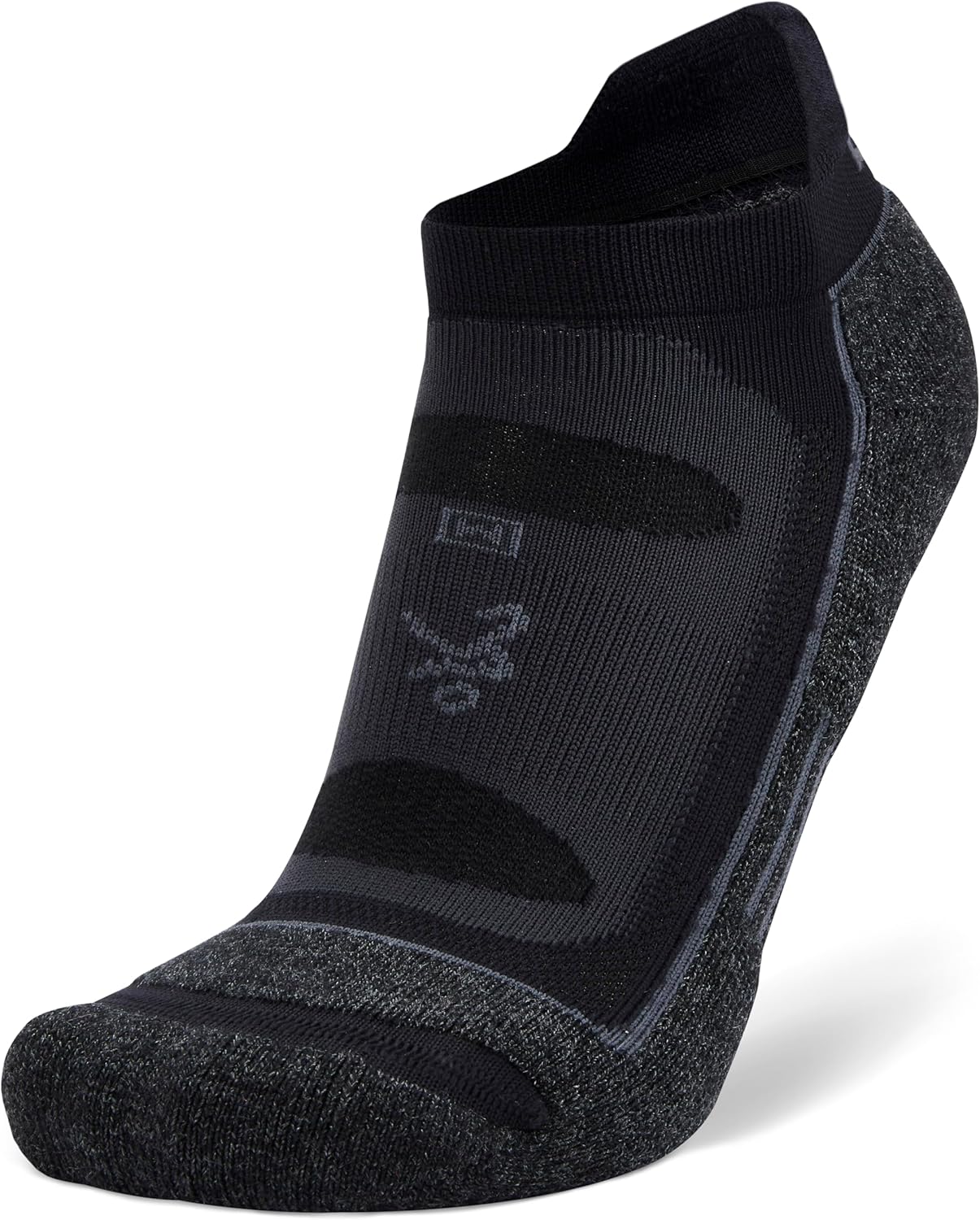Balega Blister Resist Performance No Show Athletic Running Socks for Men and Women (1 Pair), Black, Small - Image 2
