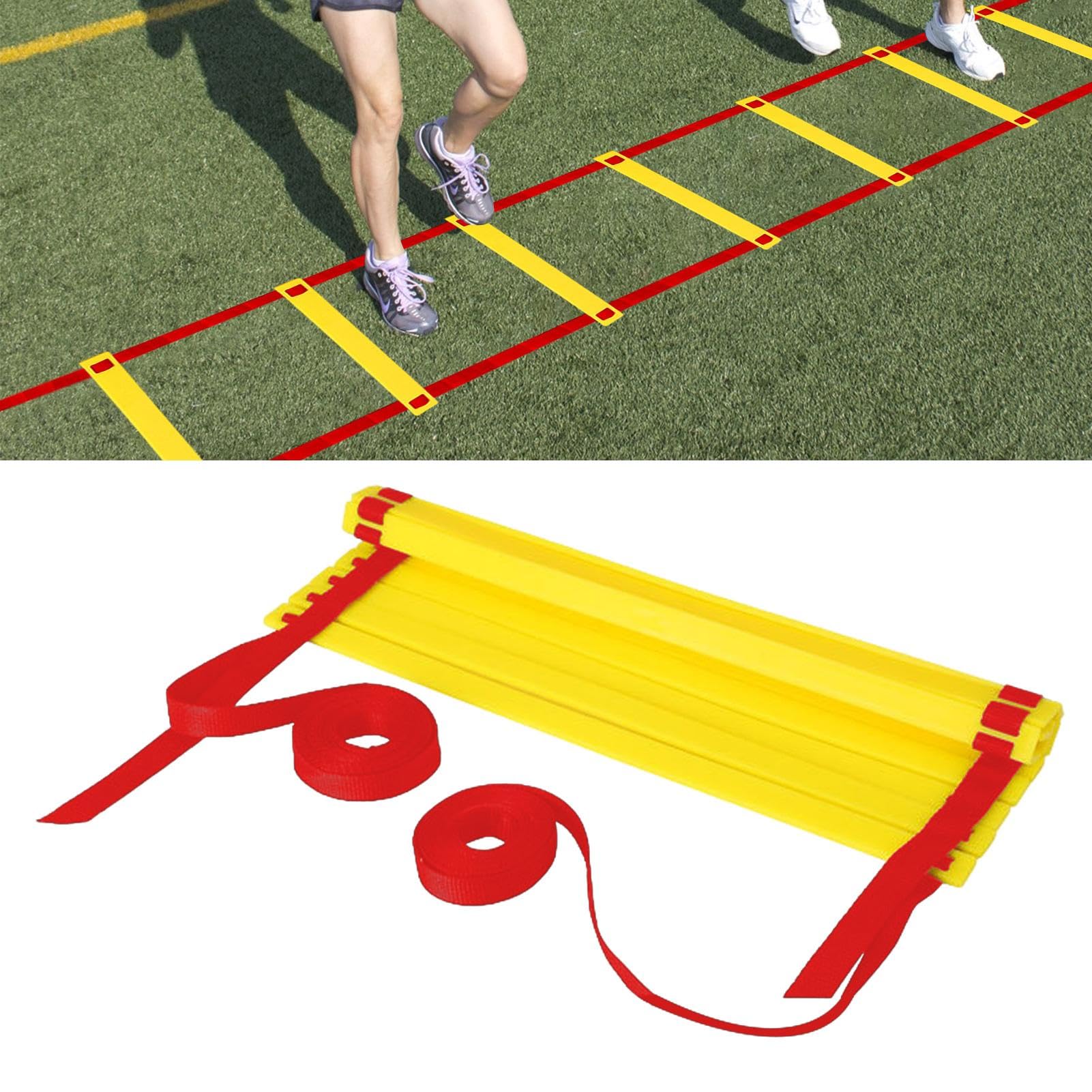 Escalera de entrenamiento | Escalera de entrenamiento de equilibrio | Ejercicio de escalera de velocidad | Equipo de escalera de recreación al aire libre, escalera de velocidad de campo de juego,