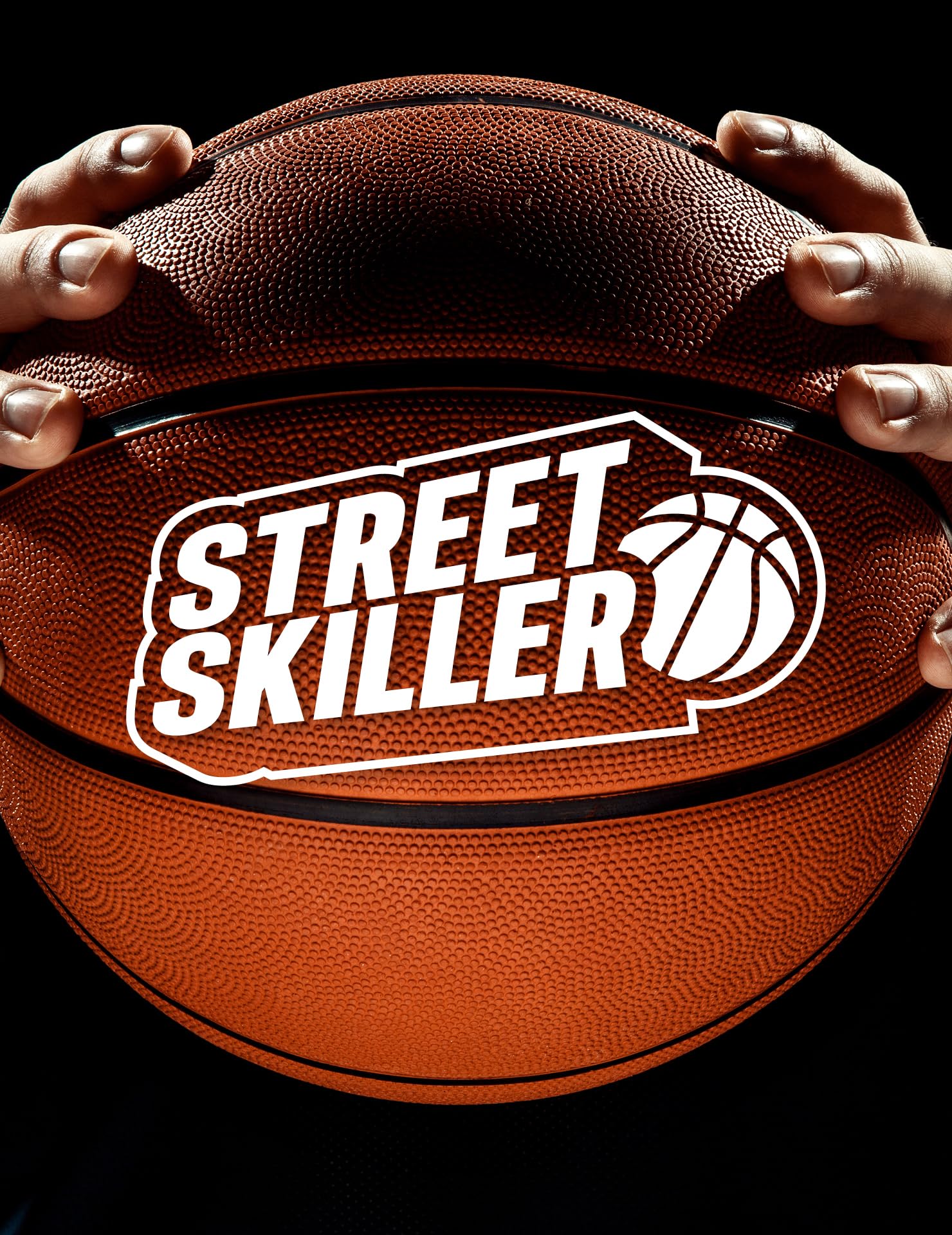 STREETSKILLER Basketballkorb 43 cm Durchmesser Board geflochtenes Netz Wandhalterung Montagezubehör