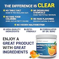 Vista 5 de Dr. Berg Zero Sugar Hydration Keto Electrolyte Powder - Mejorado con 1000 mg de potasio y sal rosa real del Himalaya (no sal de mesa) - Suplemento
