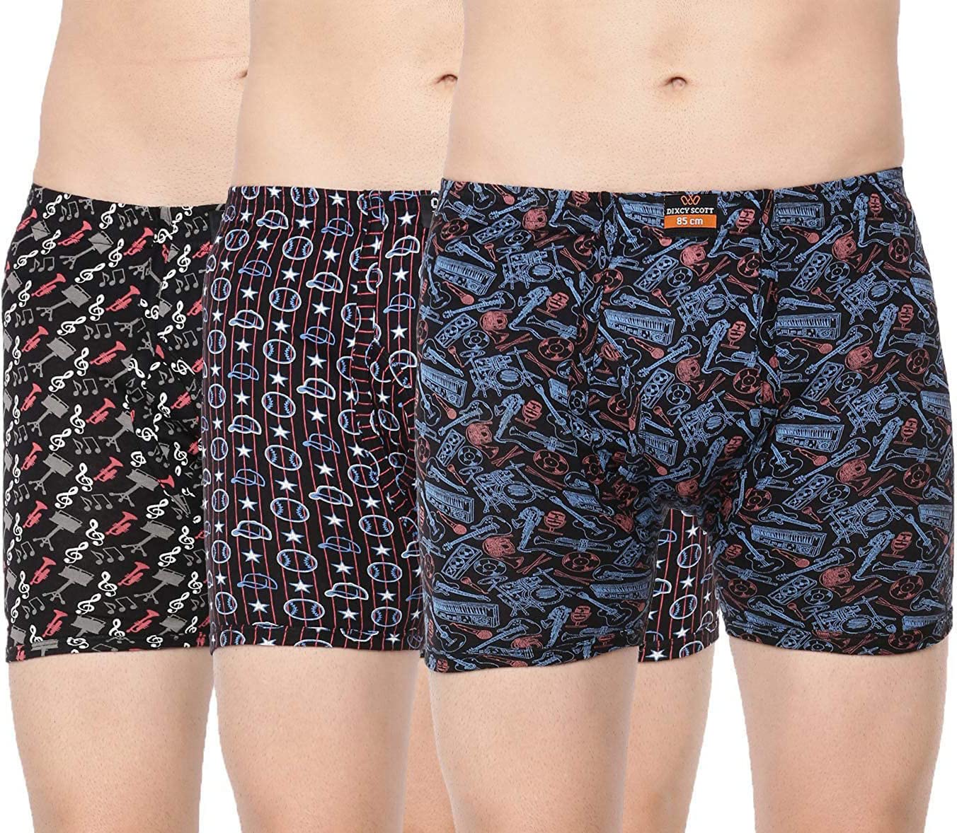 dixcy scott Men's Cotton Regular All Over Print Trunks-picture-53