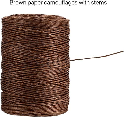 Miniatura 2 de Syhood Alambre de encuadernación de vid floral Alambre de envoltura rústica para ramos de flores (marrón)