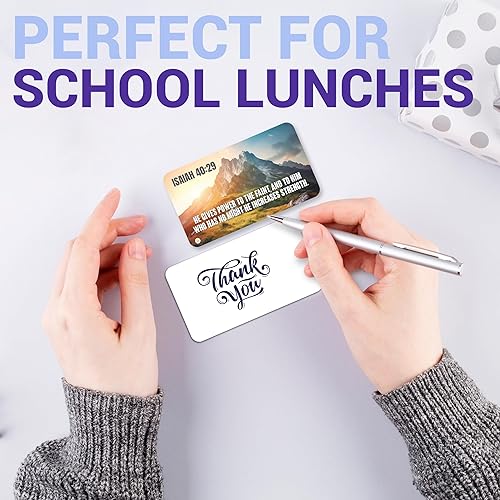 Miniatura 7 de 70 tarjetas de felicitación con versículos bíblicos – Citas inspiradoras de las escrituras cristianas religiosas – 7 tarjetas de agradecimiento y