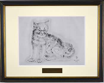 Amazon | 藤田 嗣治 『アラシエル【 猫の本 シリーズより】』 絵画