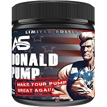 DONALD PUMP BOOSTER [510g] - MAKE YOUR PUMP GREAT AGAIN! L Citrulline Malate + Creatine + AAKG + Beta Alanine + Ginkgo Biloba 510g Peach Ice Tea