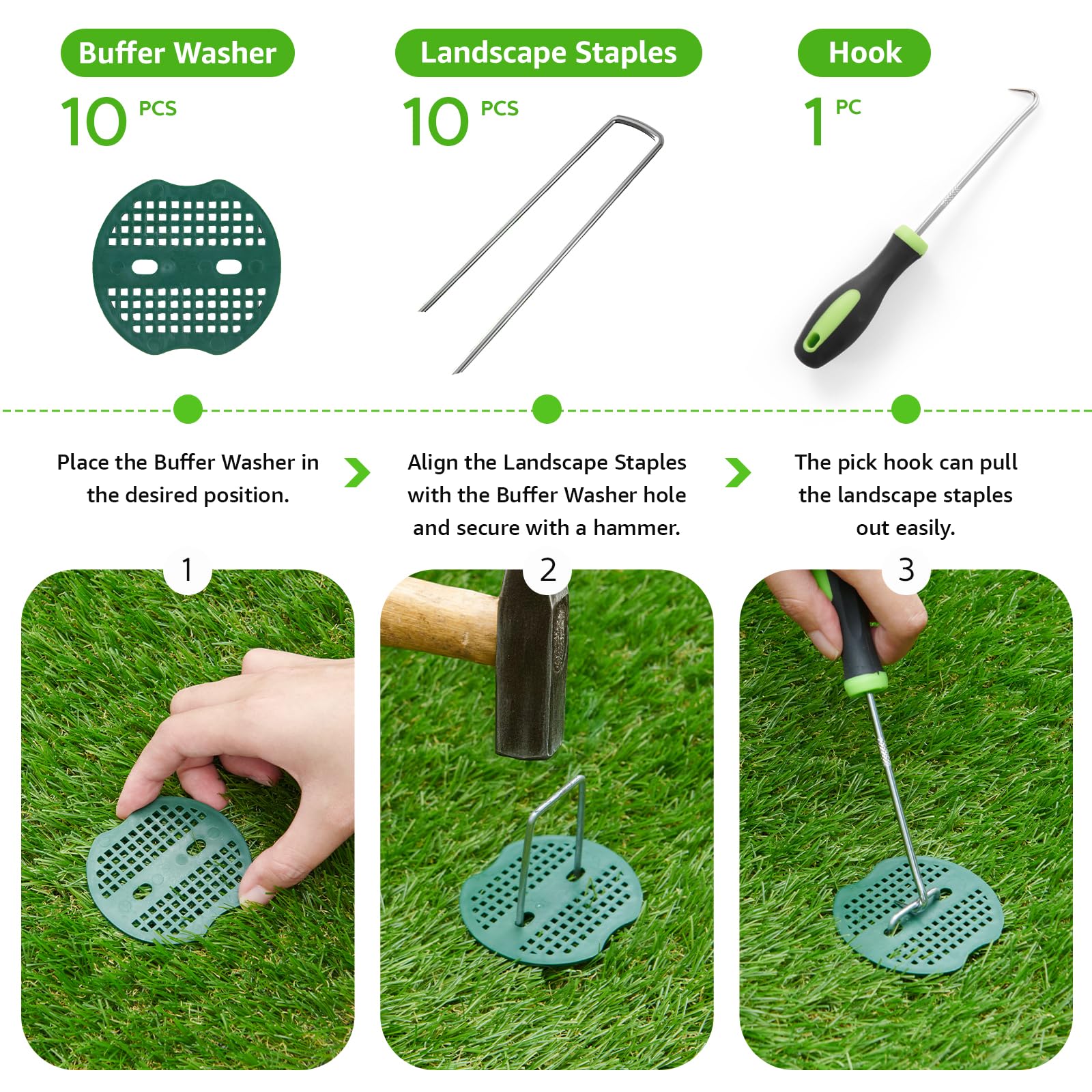 Tappetini Tappeto erboso artificiale per esterni, con fori di drenaggio, per patio, balcone, piazze, giardino, cani (1,2 m x 1,8 m)