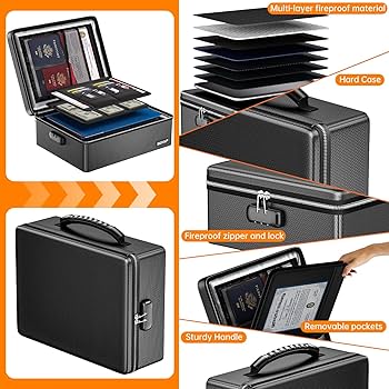 不安解消！初めての雇用・育成マニュアル　dvd　❤＊＊　未開封　除菌発送！ ENGPOW Fireproof Document Box, Hard Case File Box with