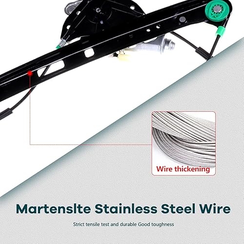 Miniatura 4 de FINDAUTO Elevalunas eléctrico delantero izquierdo lado del conductor para 2001-2005 para BMW 320i 741-484 Elevalunas y conjunto de motor con motor