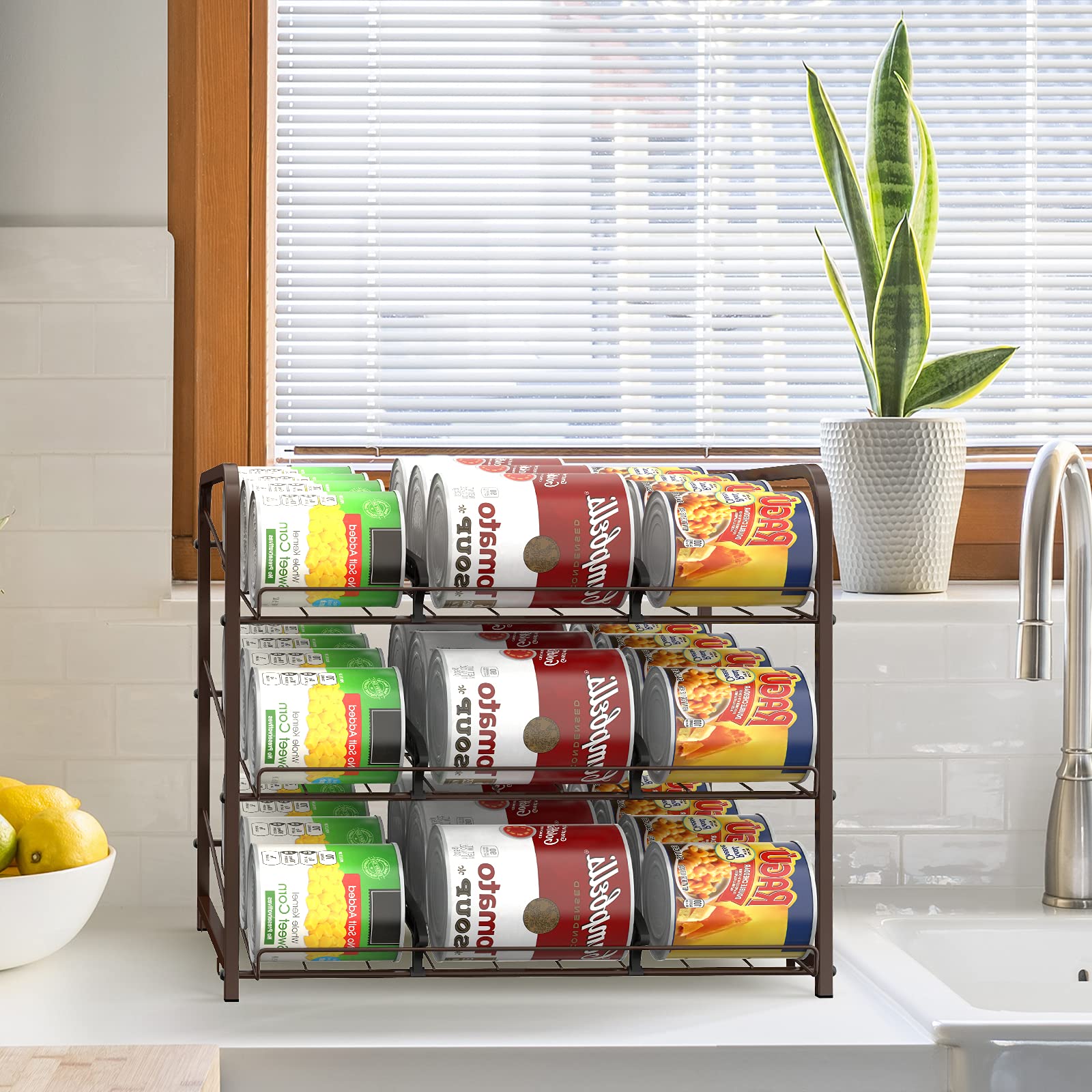Lot De 2 Organisateurs De Canettes Empilables 3 Niveaux - Stockage 36+36 Canettes, Cuisine Garde-Manger