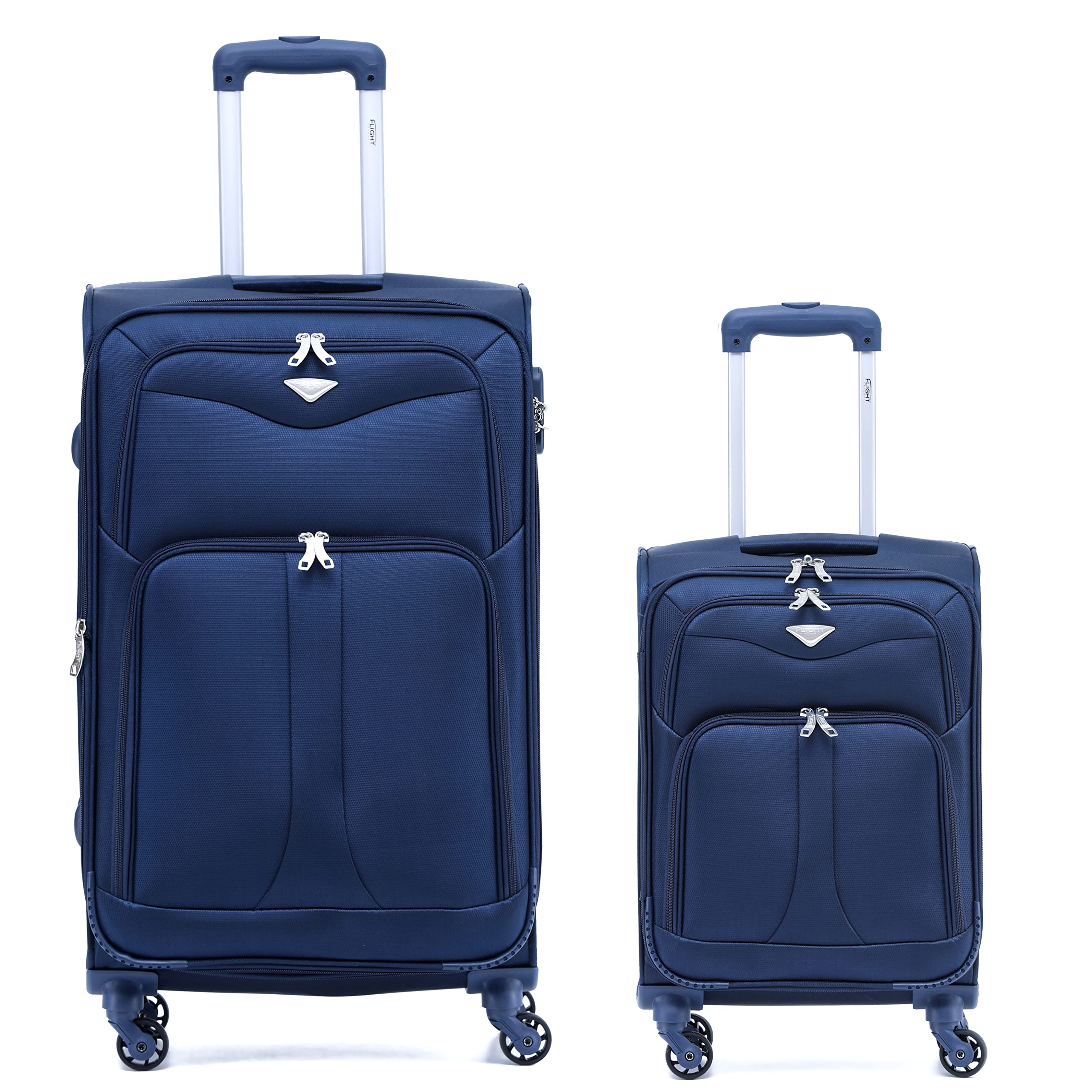 Flight Knight Lightweight 4 Wheel 800D Soft Case Suitcases Anti Crack Cabin & Hold Luggage Options Approved for Over 100 Airlines Including easyJet, BA & Many More! — view 137