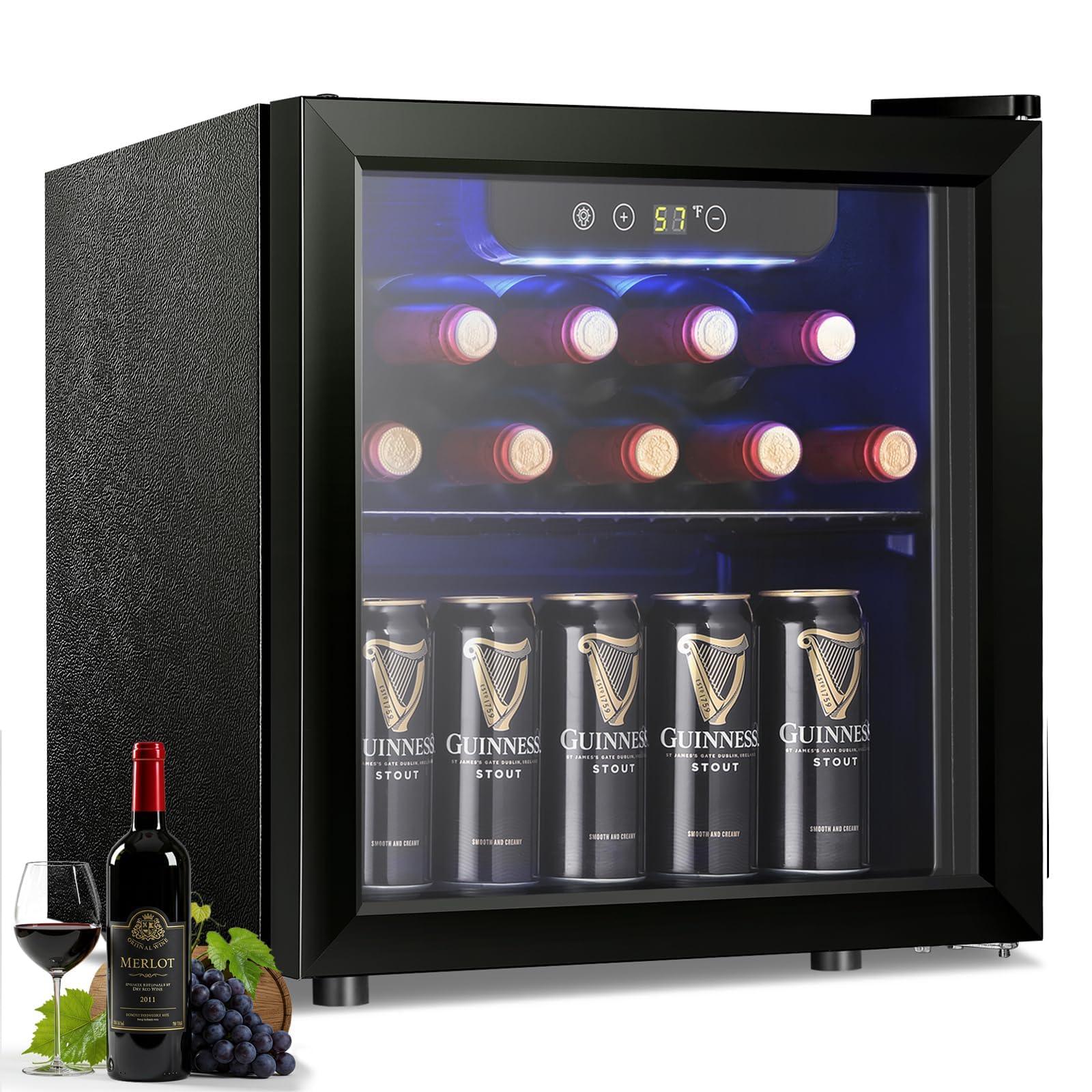 Antarctic Star W5836H-ASZ 1.3 cu ft Wine Cooler Black
