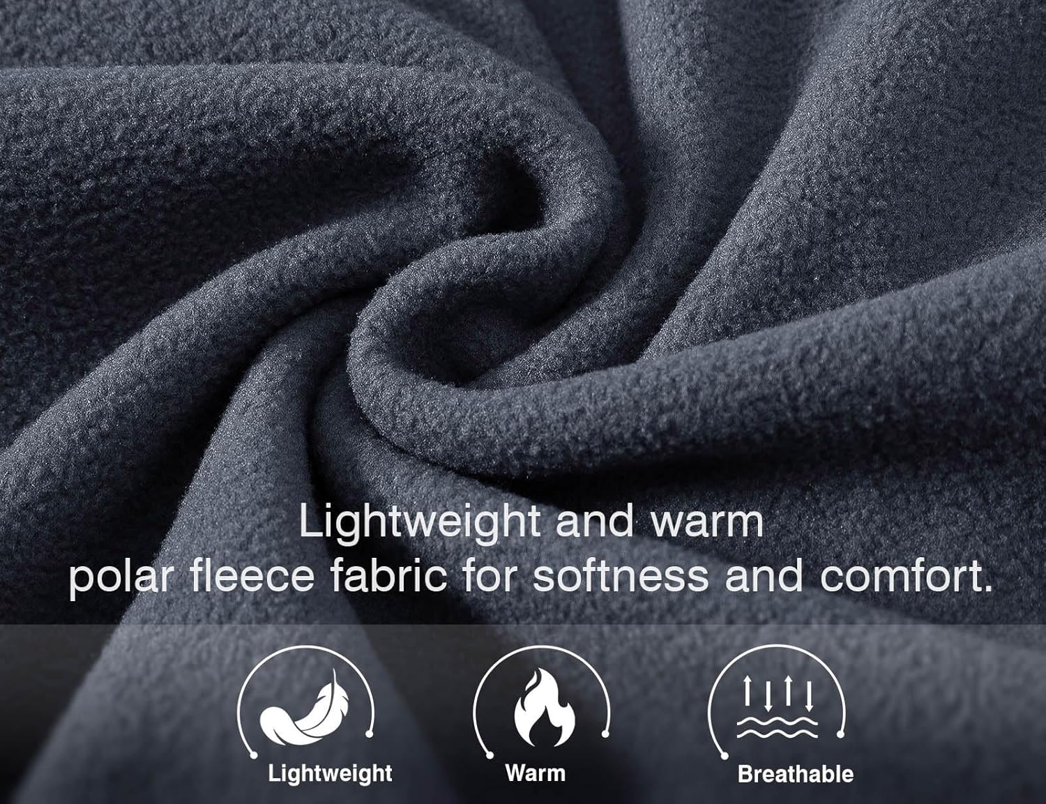 Rdruko Men's Fleece Jackets Full Zip Lightweight Outdoor Hiking Jackets Winter Coats - Image 4