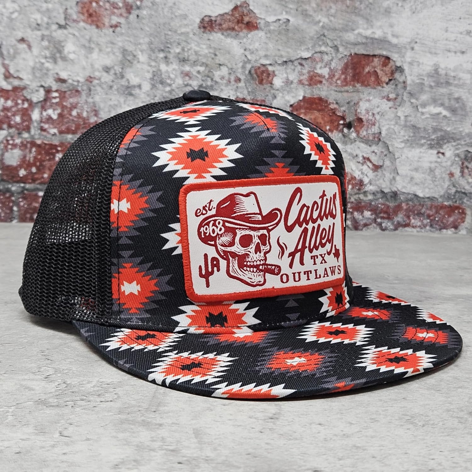 CACTUS ALLEY HAT CO. Western Lifestyle Texas Ranch Rodeo Inspired Adjustable Snapback Patch Hat