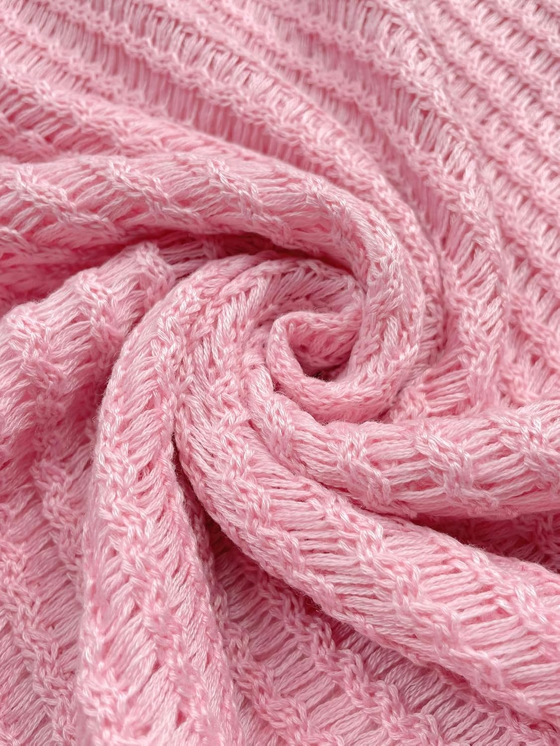 Womens Crochet Knit Swimsuit Coverup Beach Dress Summer 2025 Boat Neck Long Bell Sleeve Bathing Suit Cover Up - Image 7