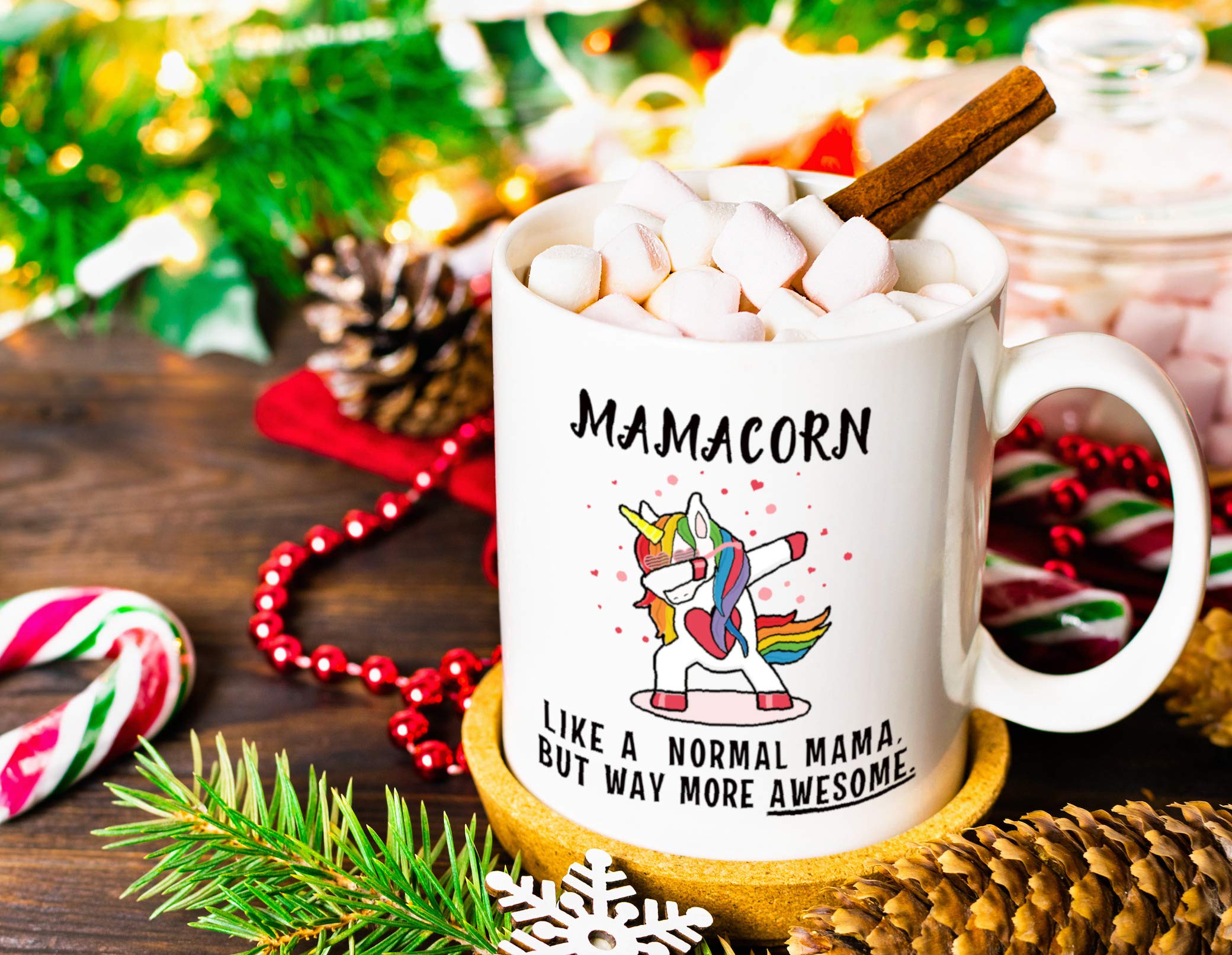 Mothers Day Mug Funny Mother's Day 2020 Quarantine Gift Coffee Mug - Parody  "Quarantined With Mom" Design - White Ceramic King Brand Ceramic Mug