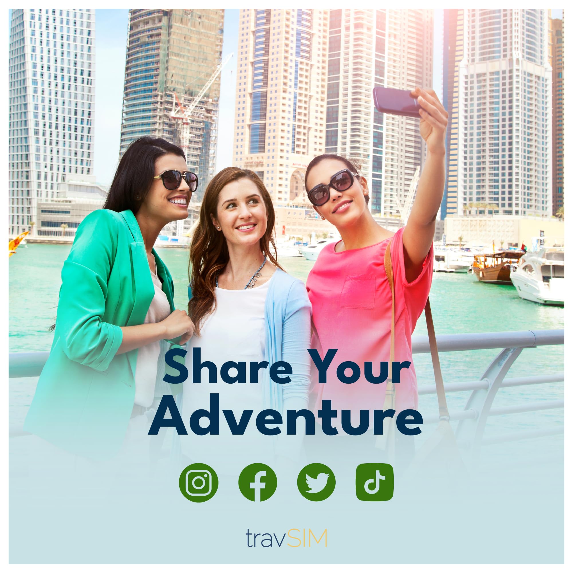 travSIM Tarjeta SIM para Dubai | 30 días – 25 GB de datos SIM | Datos de alta velocidad 5G/4G | Acceso ilimitado a Internet para Google, Facebook, Whatsapp, Instagram y más