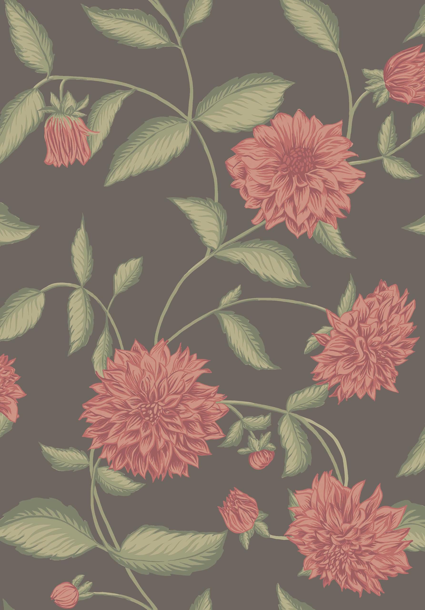 Papier peint intissé Dahlia Borastapeter facile à poser pour masquer un mur abîmé