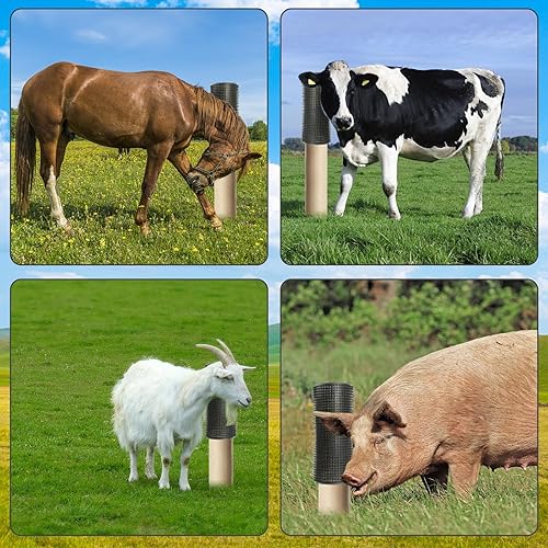 Miniatura 7 de Almohadilla para rascar caballos, paneles rascadores equinos y bovinos, almohadilla suave al tacto para aliviar la picazón para pequeños animales de