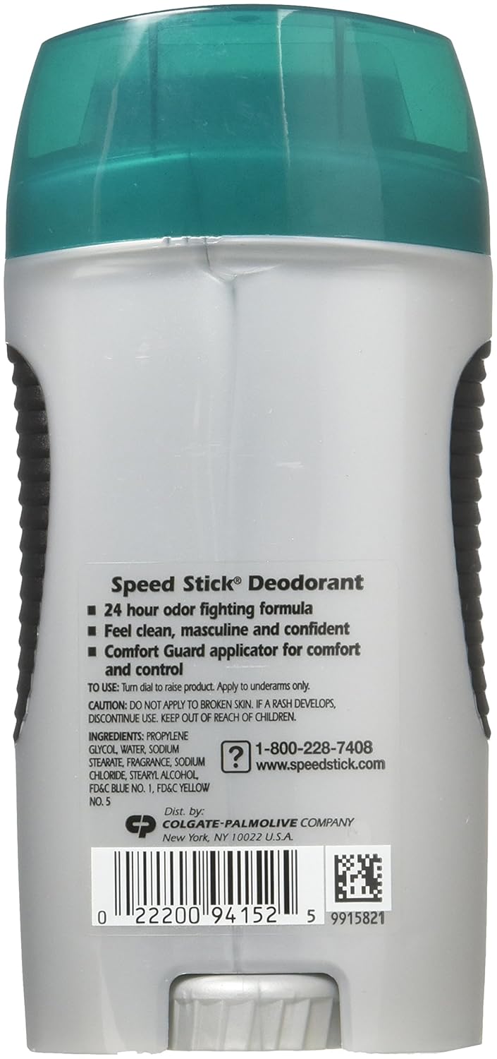 Speed Stick Deodorant, Regular, 3 Ounce, Pack of 6