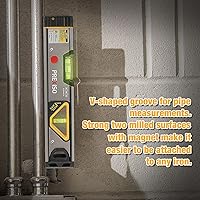 Vista 5 de PREXISO 2-in-1 Laser Level 12 in Spirit Level with Light, 100Ft Alignment Point & 30Ft Leveling Line, Magnetic Laser Leveler Tool for Construction