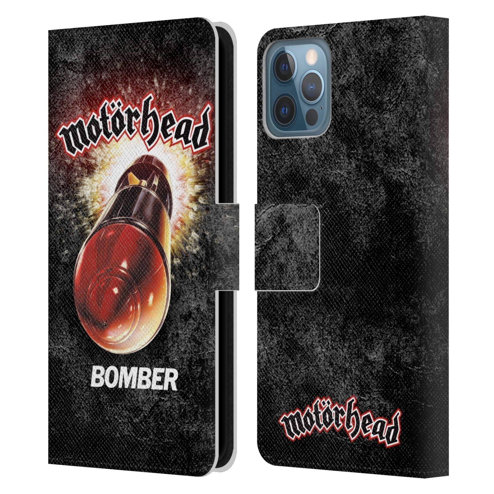 Funda de cuero tipo libro Motorhead compatible con iPhone 12 Pro carcasa con soporte 7