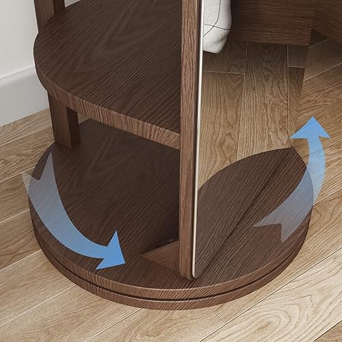 Miniatura 6 de KuFuWood Full Length Mirror with Coat RackUnique Mirror Full Length with 360 Rotated Base Double Sided Full Body Mirror Bases Wheel with Brakes