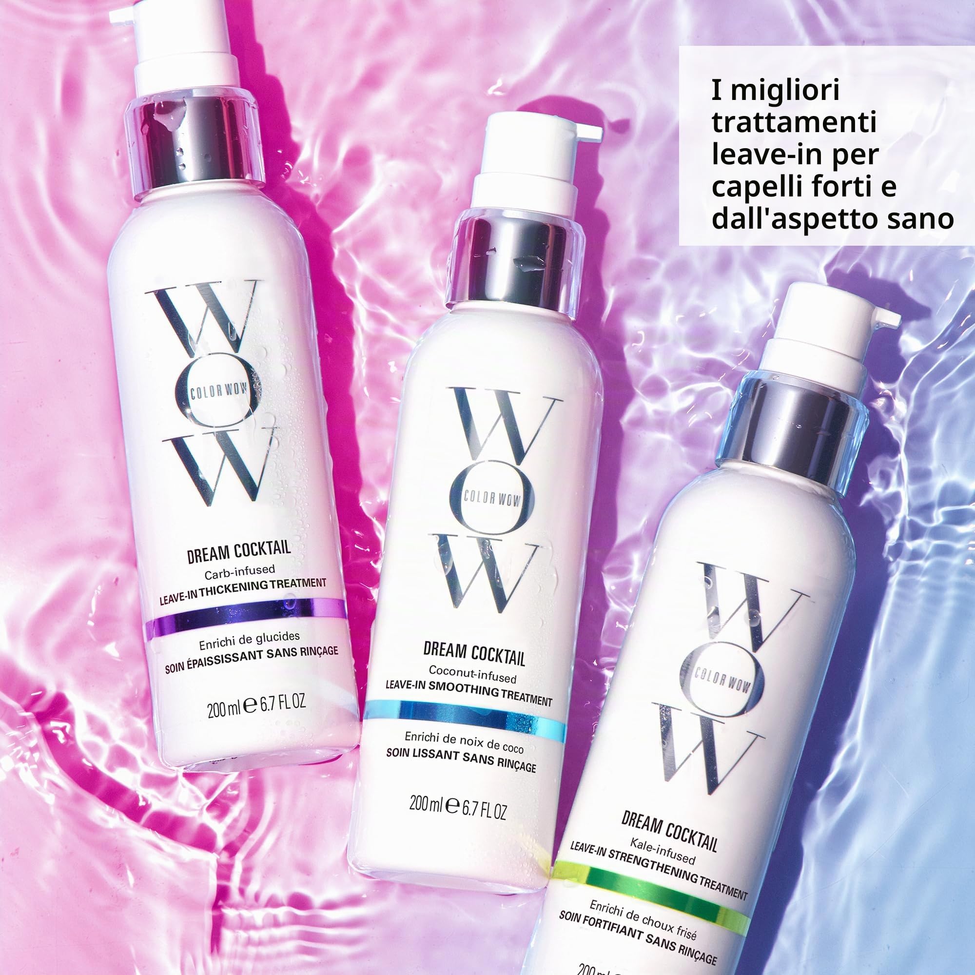 COLOR WOW Dream Cocktail Coconut Infused | Trattamento Leave-In per Capelli Secchi e Danneggiati | 200 ml