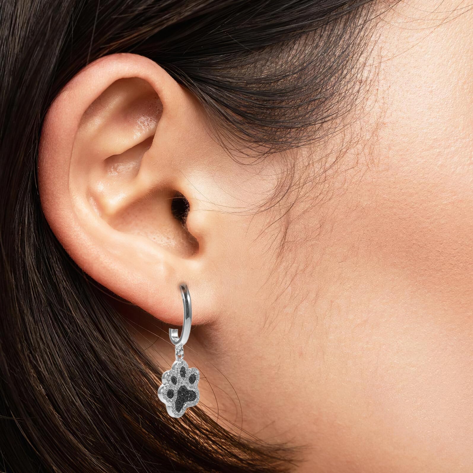POPETPOP Orecchini Pendenti Donna in Argento 925 a Forma di Artiglio di Cane Zirconi Gioielli Minimalisti Anallergici per Orecchie Sensibili Accessori Moda Versatili e Regalo per Amanti