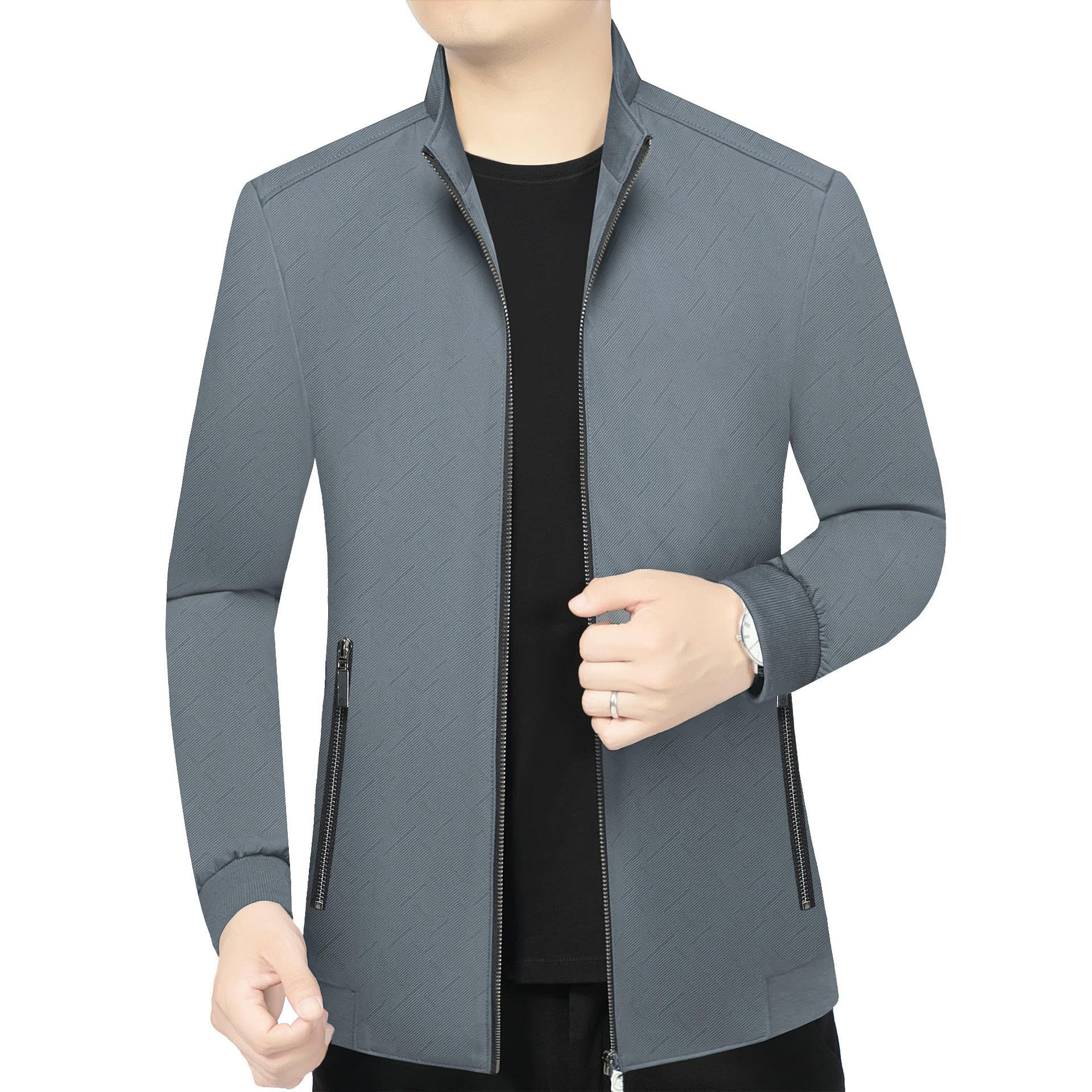 Giacca da uomo primavera colletto alto versatile casual business giacca
