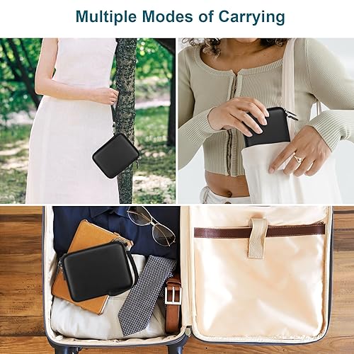 Miniatura 3 de Canboc Carrying Case for Anbernic RG40XXV RG406V RG405V Retro Handheld Game Console, RG40XXV Video Gaming Console Storage Box, Mesh Pocket fits