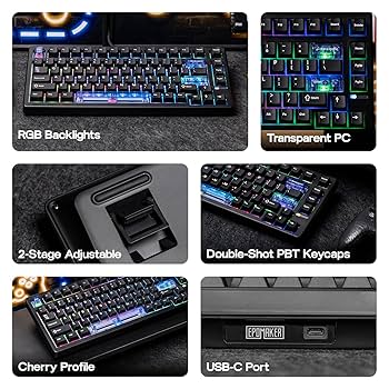 Amazon.com: EPOMAKER HE80 Hall Effect Gaming Keyboard, 8K