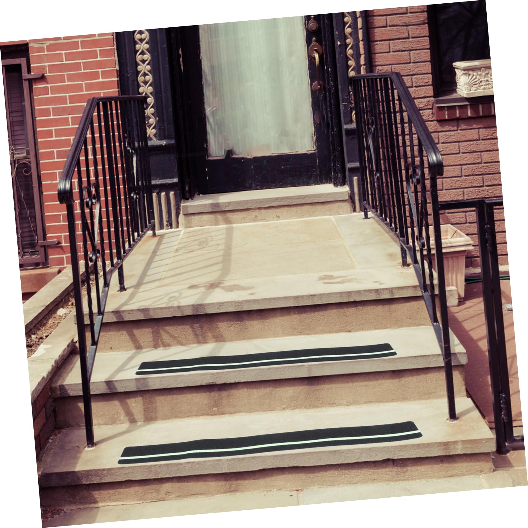 MAGICLULU 12piezas Peldaños De Escalera Antideslizantes De Madera Banda De Para Exteriores Terrazas y Escaleras De Interior Resistente Al