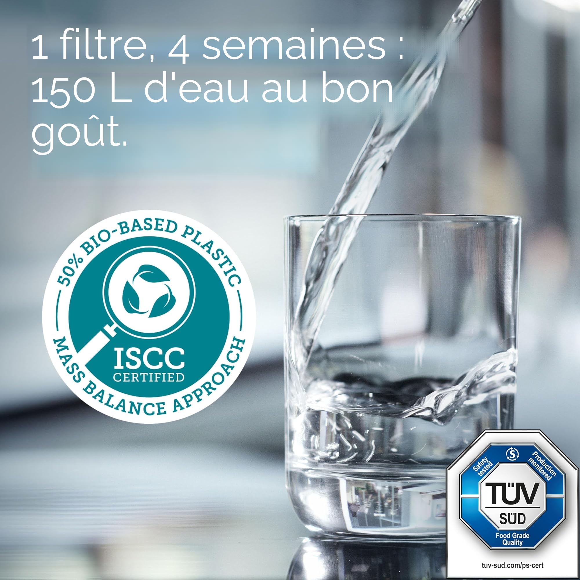 BRITA Filtre pour robinet MAXTRA PRO All-in-1 - Pack de 6 filtres - Réduit le chlore, le calcaire, les PFAS et les métaux, filtre original compatible avec carafes filtrantes BRITA