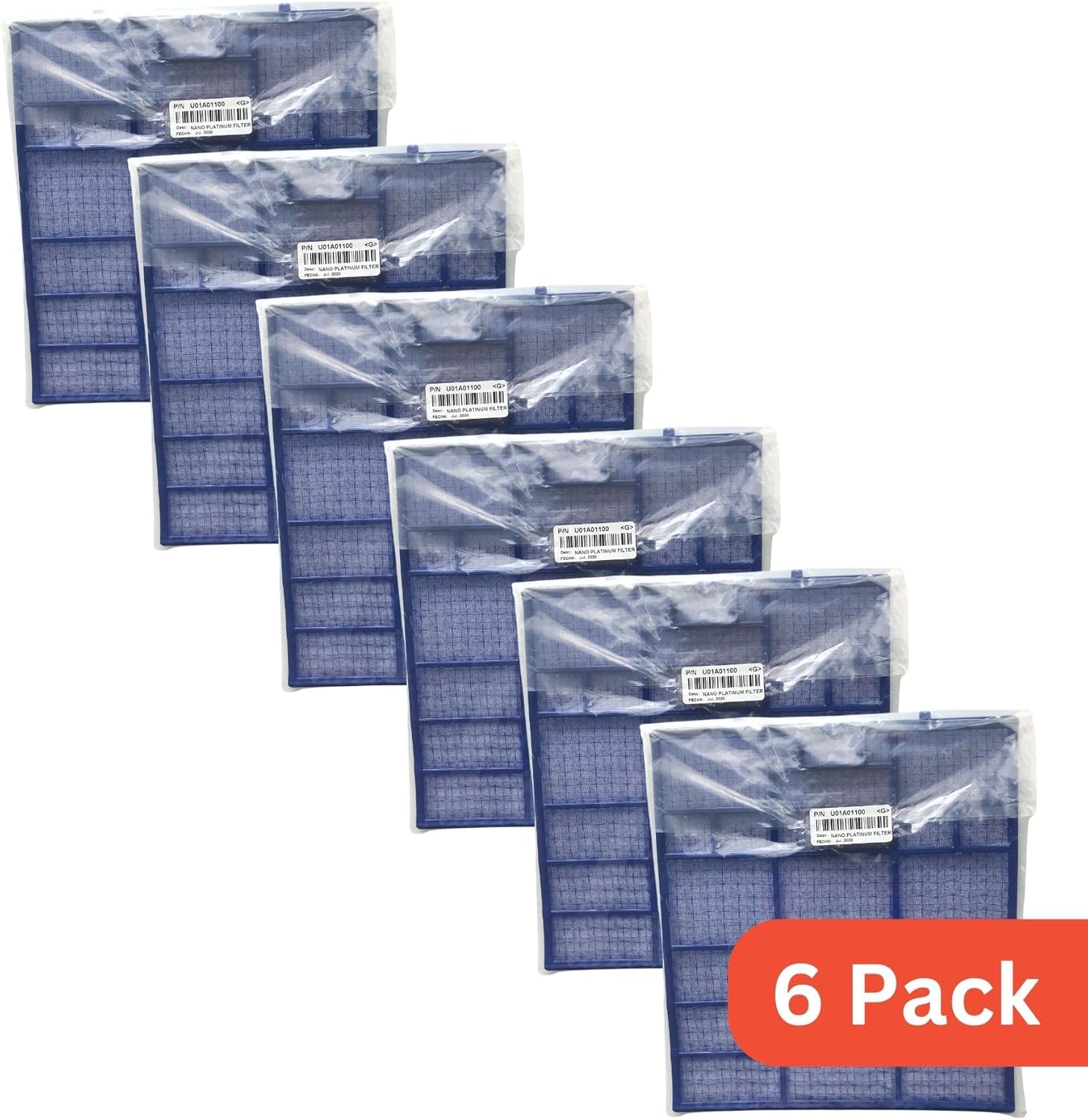 U01A01100 Screen Filter 6 Pack for use with Mitsubishi Mini Splits