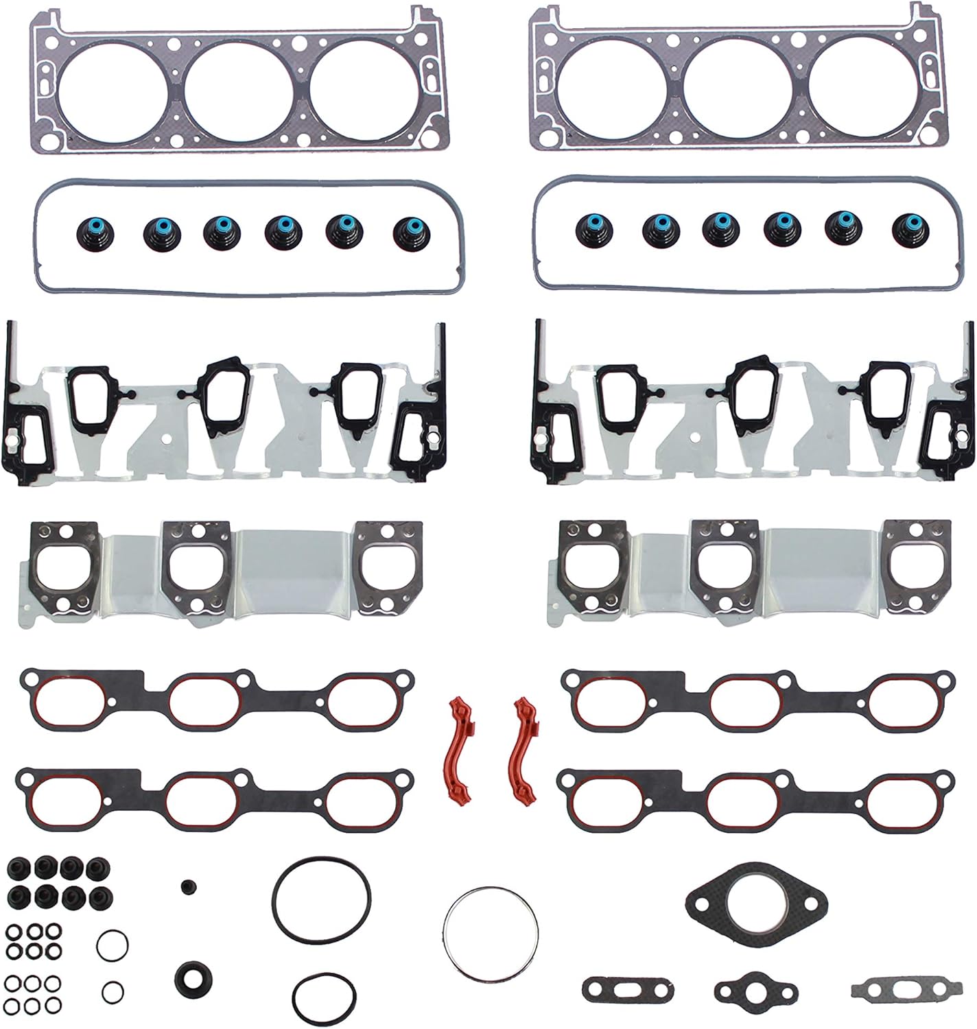 DNJ HGS3123 Head Gasket Set for 2004-2007 Buick Chevrolet Pontiac G6 Malibu Rendezvous 3.5L V6 12V OHV 213cid