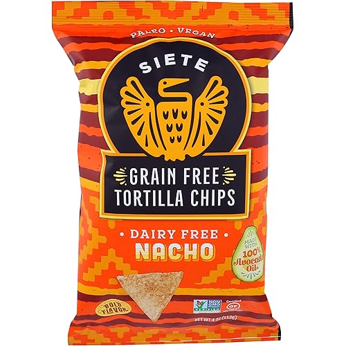 Siete Nacho Grain Free Tortilla Chips, 4 oz bag