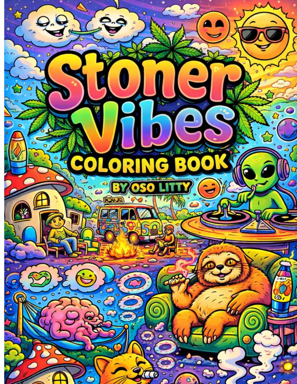 Stoner Vibes Coloring Book