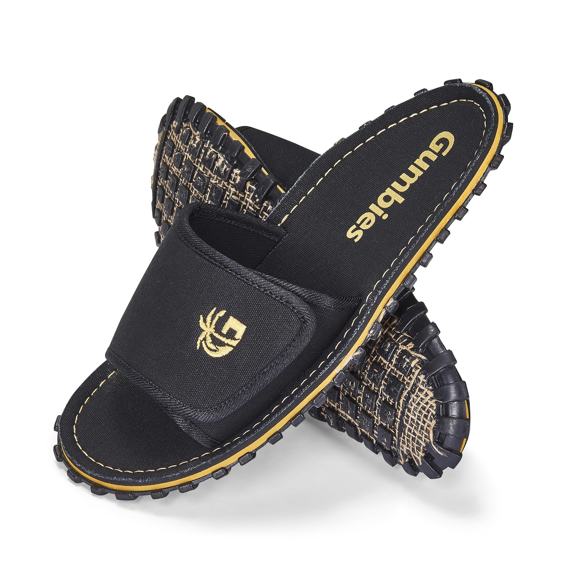 Gumbies Strider Ciabatte unisex, con cinturino regolabile in cotone super morbido, plantare in cotone e suola in gomma riciclata, comfort garantito