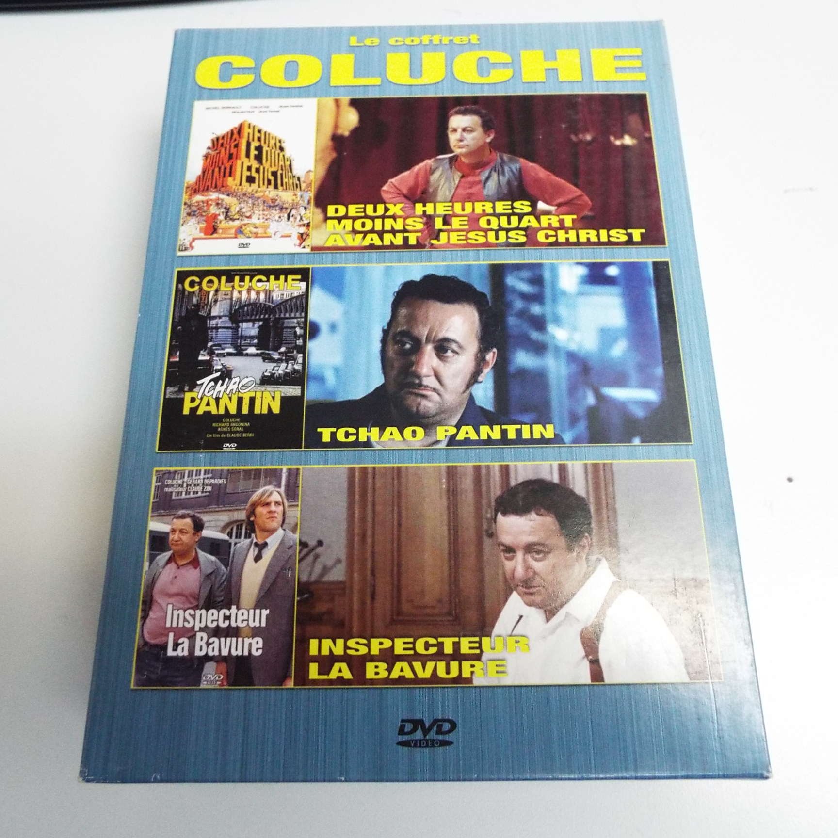 Coffret Coluche (Inspecteur la Bavure / Deux heures moins le quart avant Jésus-Christ / Tchao pantin) [DVD]