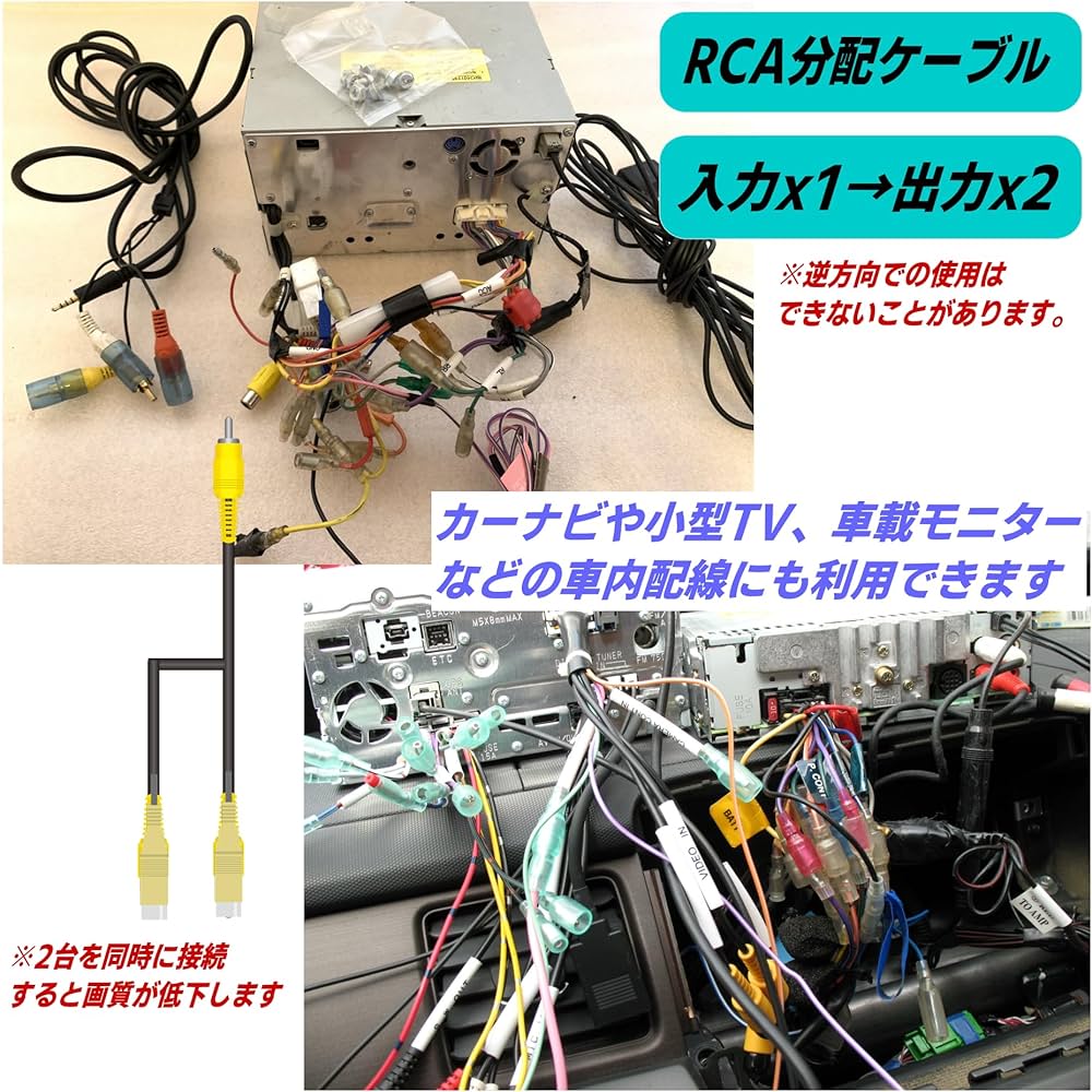 ケーブル・シールド Rca Amazon | CNCTWO(コネクトツー) 映像分配ケーブル RCA(黄色