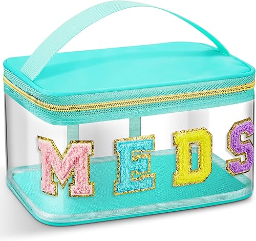 Miniatura 8 de Geetery Bolsa de chenilla de nailon para maquillaje, estuche portátil para viajes, bolsa de maquillaje con cremallera, estuche de almacenamiento de