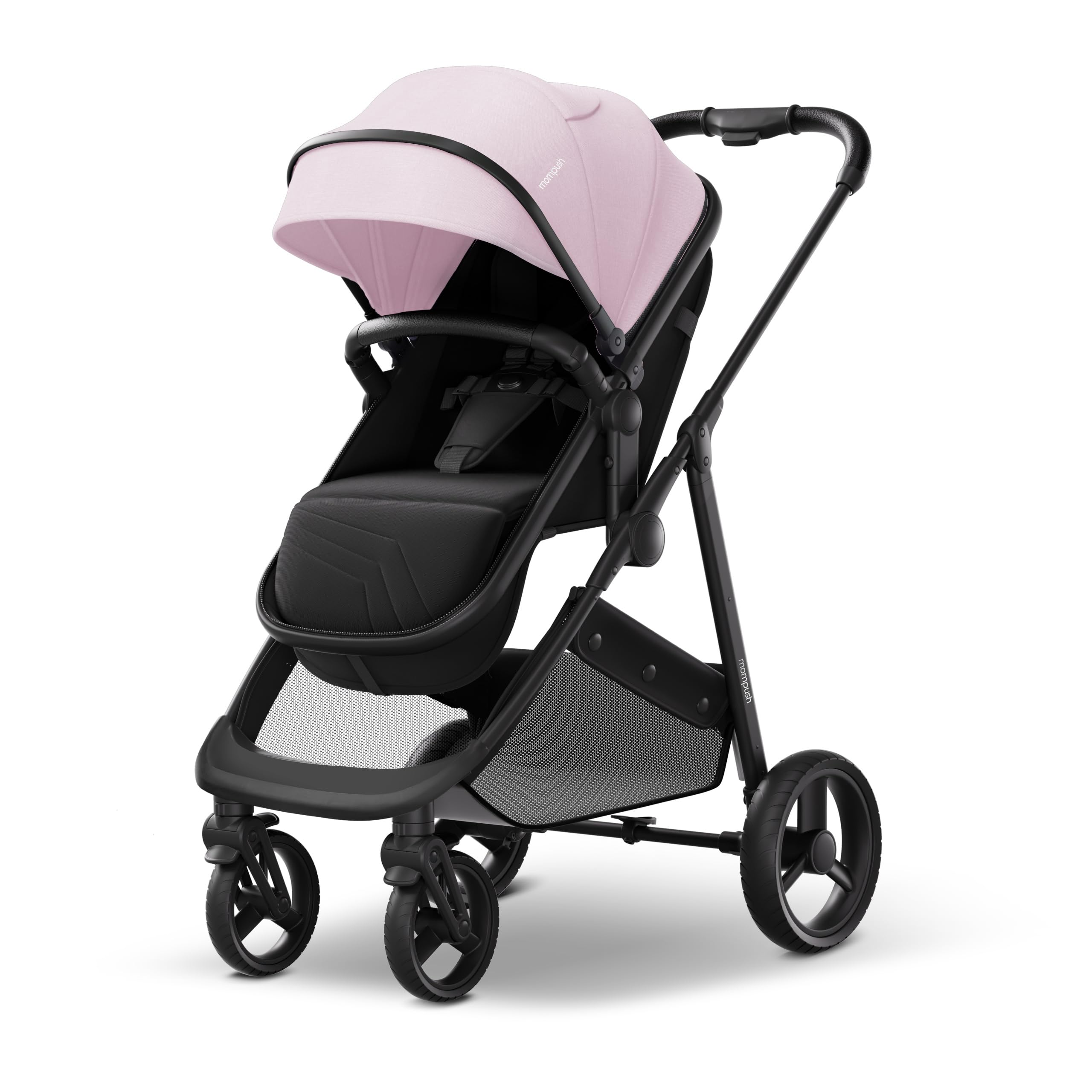 Mompush Wiz 2 in 1 Baby Stroller with Infant Pramette Mode, One Hand Fold Convertible Newborn to Toddler Stroller with Reversible Seat and Large UPF 50+ Canopy — view 10