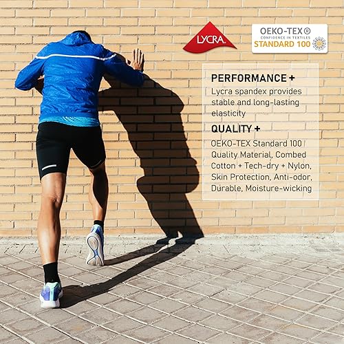 Miniatura 6 de CWVLC Calcetines deportivos de compresión acolchados para hombres y mujeres